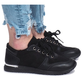 Černé sportovní lyonské tenisky černá 1 Černé sportovní lyonské tenisky černá 1