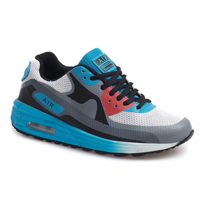 Neony běžecké boty B306-9 bílé bílý černý modrý vícebarevný 2