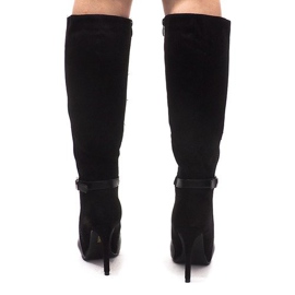 Boty na vysokém podpatku 8022 Black černá 1