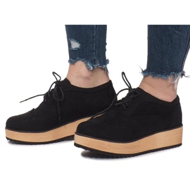 Black Brogues na platformě Danielle černý 1