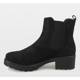 Kayla Shoes Černé zateplené boty na vysokém podpatku 88048 černá 3