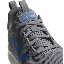 Boty pro adidas Lite Racer K šedo modré Jr F35440 modrý šedá 2