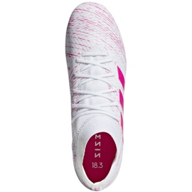 Kopačky Adidas Nemeziz 18.3 Fg M BB9436 bílý bílý 1
