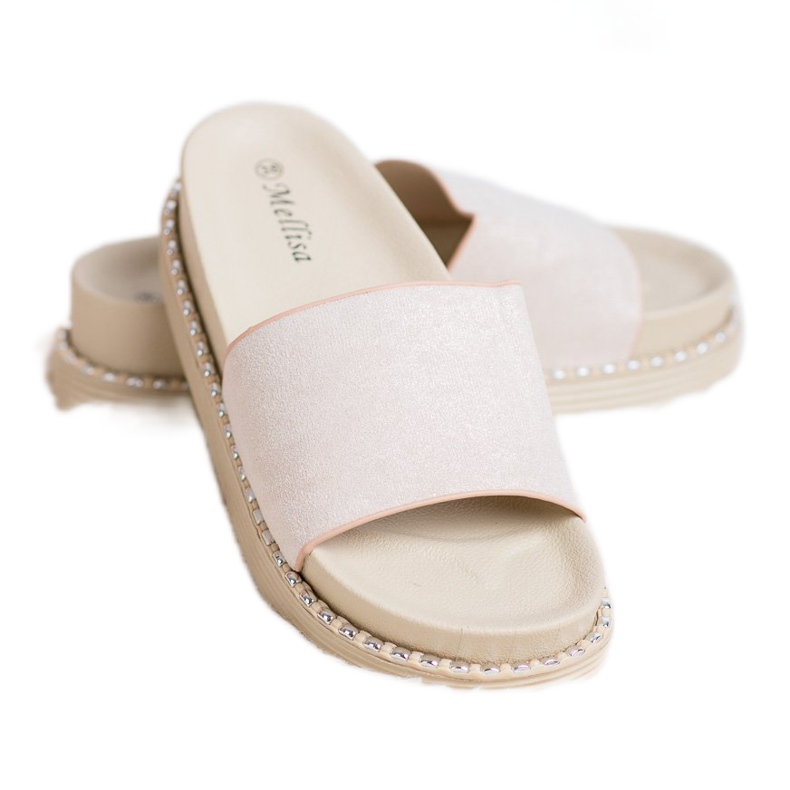 Melisa Sandály na klínku hnědý 1