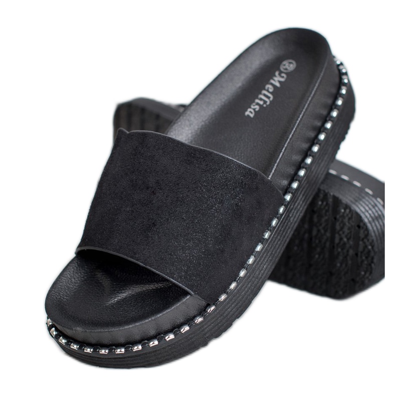 Melisa Sandály na klínku černá 1