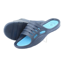 Modré pěnové pantofle American Club do vody námořnická modrá 4