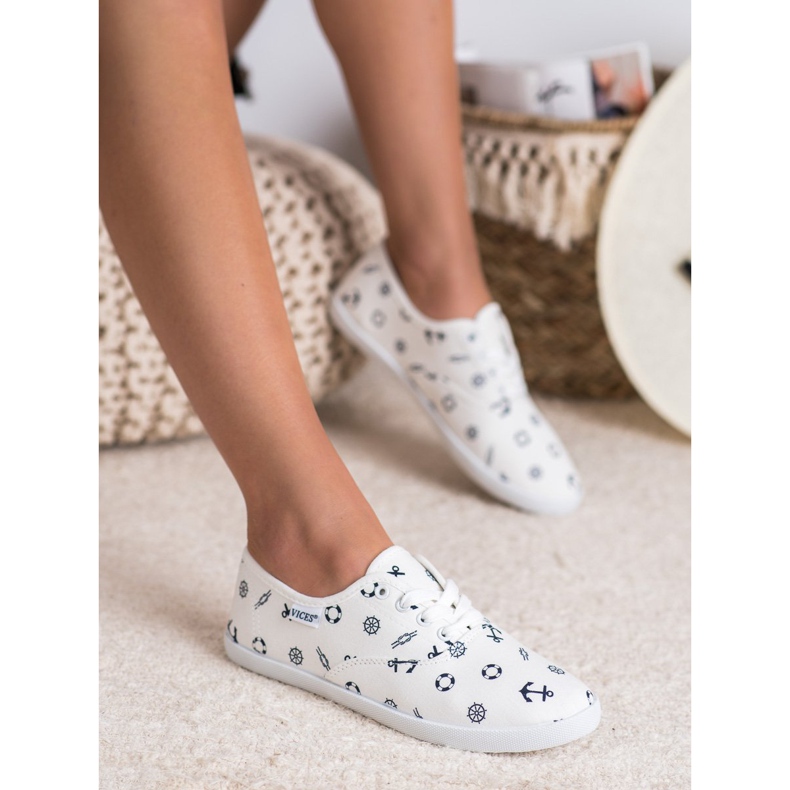 Námořnické tenisky VICES bílý 2