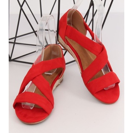 Sandály espadrilky červené 9R72 červené červený 1