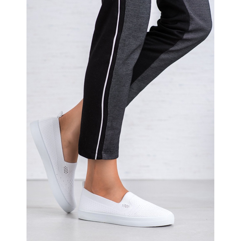 SHELOVET Textilní slipy bílý 2