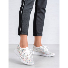 Bona Sportovní obuv s puntíky bílý 1