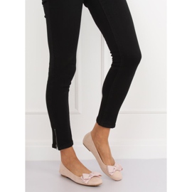 Dámské balerínky cbeż 3173 Béžová béžový 1