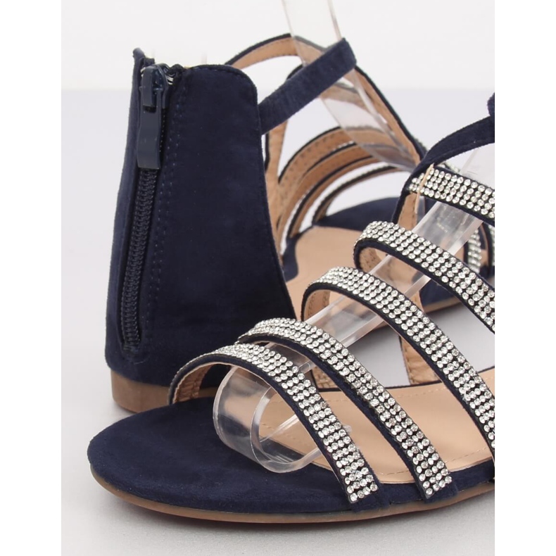 Tmavě modré sandály pro ženy LL6339 Blue námořnická modrá 1