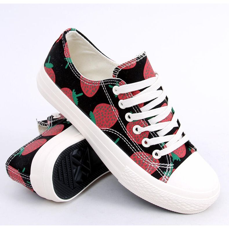 Jahodově černé tenisky XL-21 Black černá 2