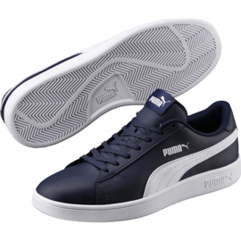 Boty Puma Smash v2 LM 365215 05 navy blue námořnická modř 2