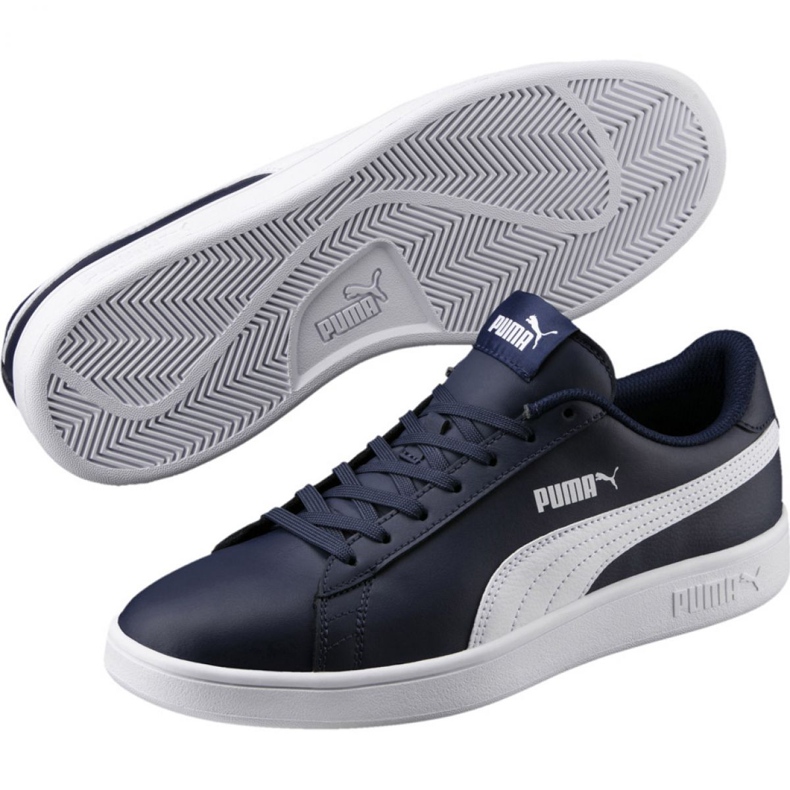 Boty Puma Smash v2 LM 365215 05 navy blue námořnická modř 2