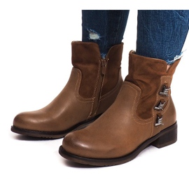 Teplé boty 4417 Camel hnědý 3