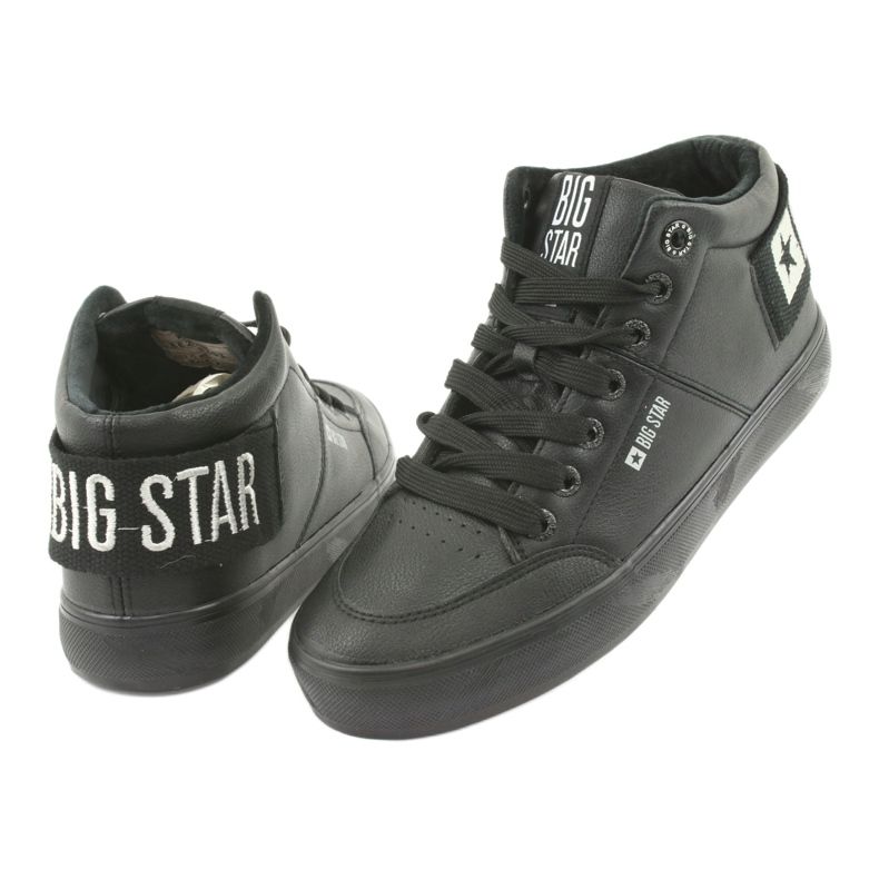 Big Star 274351 černé vysoké tenisky černý 4