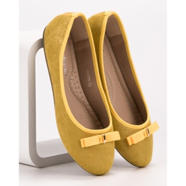 GUAPISSIMA Balerínky se třpytkami žlutá 1