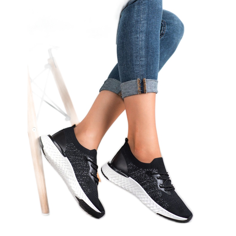 SHELOVET Textilní sportovní obuv černá 2 SHELOVET Textilní sportovní obuv černá 2