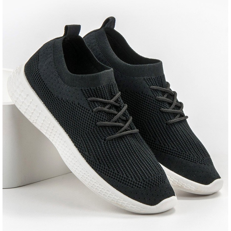 SHELOVET Nazouvací sportovní obuv černá 2