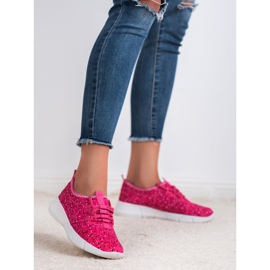 Bona Sportovní obuv s puntíky fialový 2