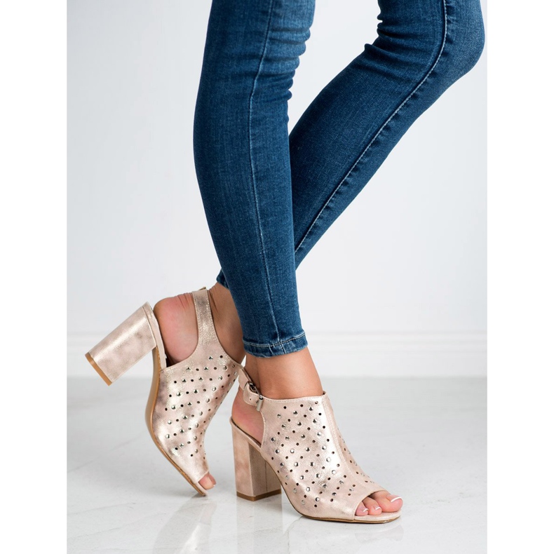 Sandály VINCEZA s tryskami žlutá 2