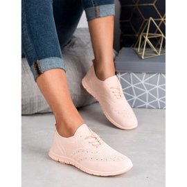 SHELOVET Textilní sportovní obuv růžový 1