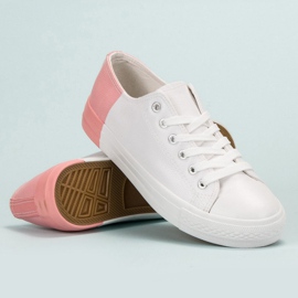 SHELOVET Tenisky s eko kůží bílý 2