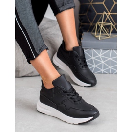 SHELOVET Černé tenisky černá 1