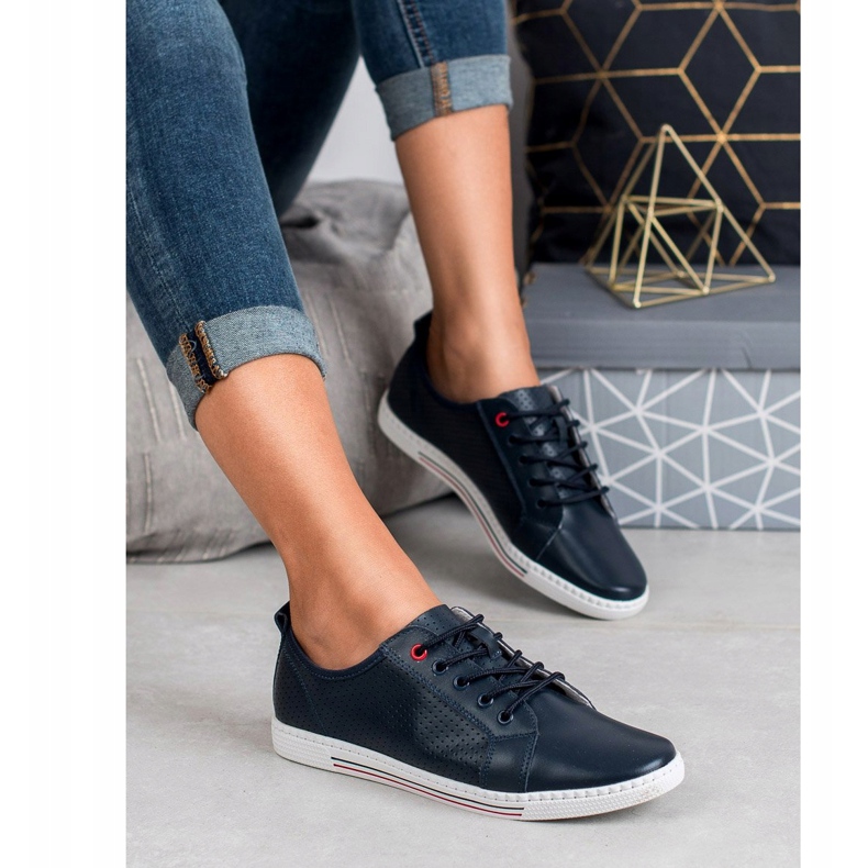 Filippo Kožené brogues námořnická modř 1