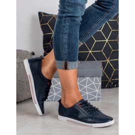 Filippo Kožené brogues námořnická modř 2