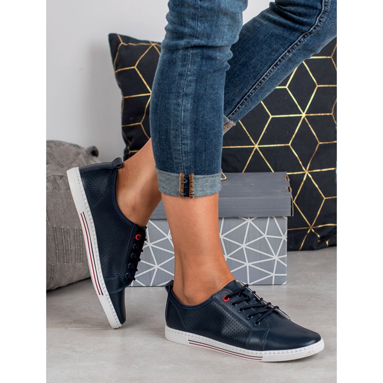 Filippo Kožené brogues námořnická modř 2