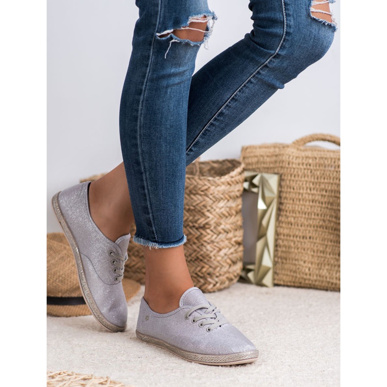 Balada Lehké espadrilky šedá 1