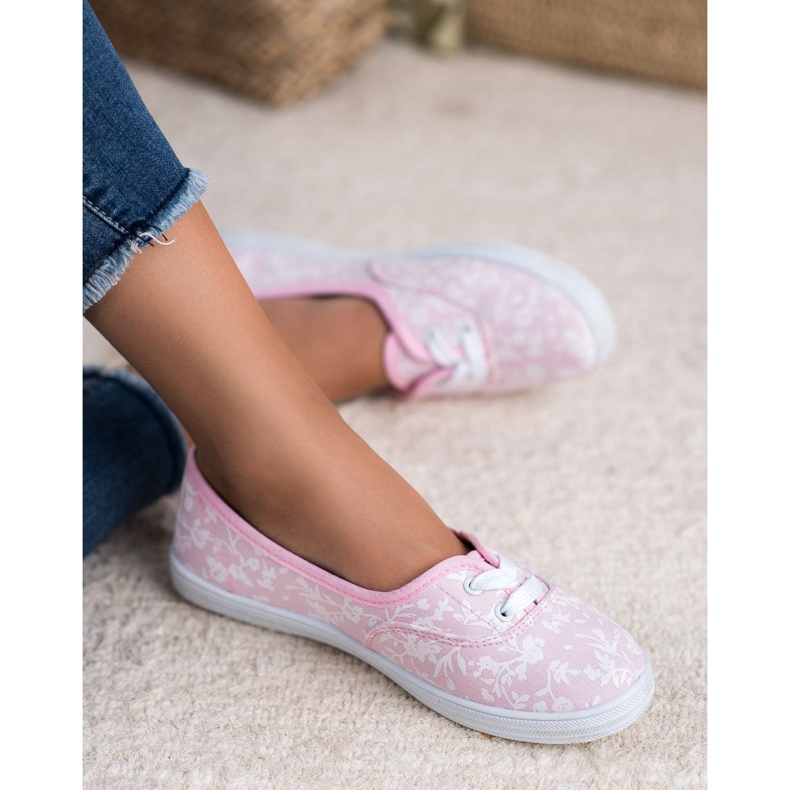 Tenisky se vzorem VICES bílý růžový 1