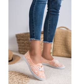 Tenisky se vzorem VICES bílý pomerančový 1