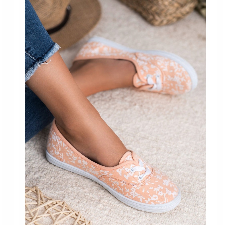 Tenisky se vzorem VICES bílý oranžový 2