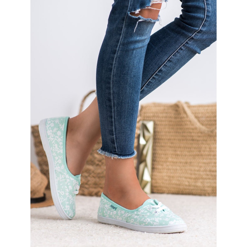 Tenisky se vzorem VICES bílý zelená 2