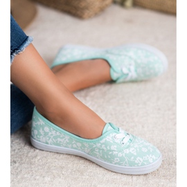 Tenisky se vzorem VICES bílý zelená 1