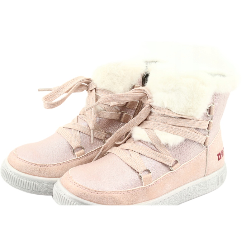 Práškové růžové kozačky Big Star 374080 růžový žlutá 5 Práškové růžové kozačky Big Star 374080 růžový žlutá 5