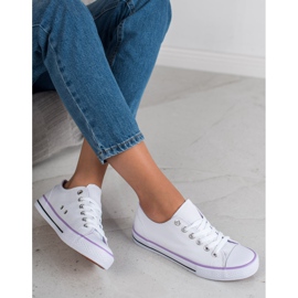 SHELOVET Klasické bílé tenisky bílý 2