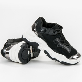 Small Swan Dámské černé tenisky černá 1 Small Swan Dámské černé tenisky černá 1