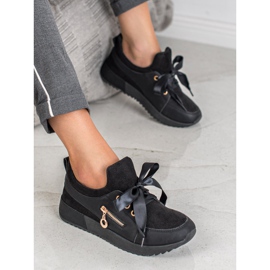 SHELOVET Brokátové boty černý 2