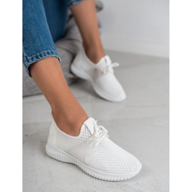 SHELOVET Textilní sportovní obuv bílý 2