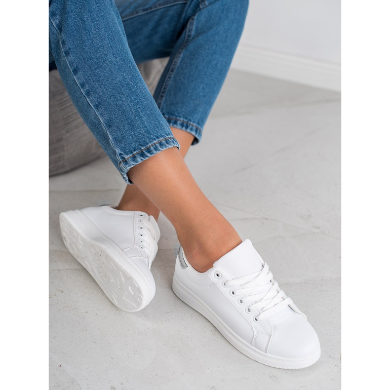 Jumex Módní sportovní obuv bílý 1