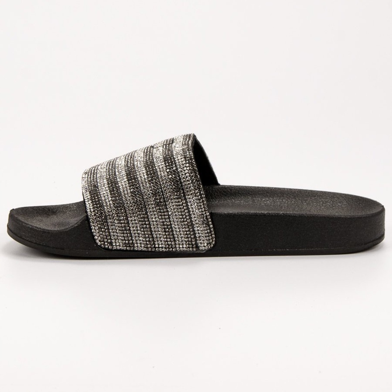 SHELOVET Gumové pantofle černá šedá 1