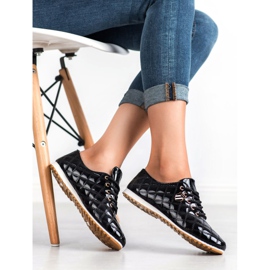 Camo Lakované brogues černý 2