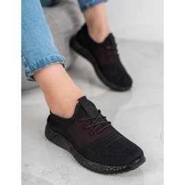 SHELOVET Prolamované sportovní boty černá 1