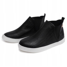 Vysoké klínové tenisky Creepers 5773 Black černý 1