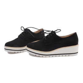 Jazzové boty na klínu LM-029 černé černá 1