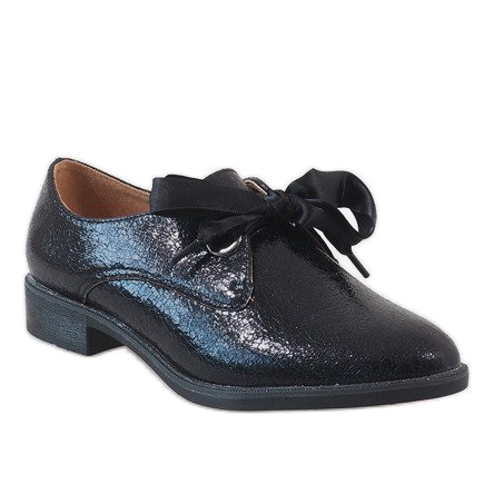 Černé šněrovací boty L7100 černý 1